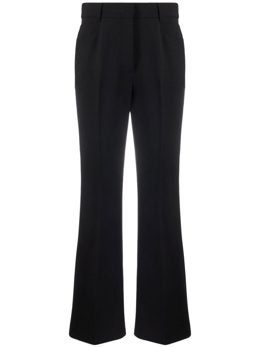 Stella Mccartney Black Trousers Tailored Wide-Leg Fabric Pants