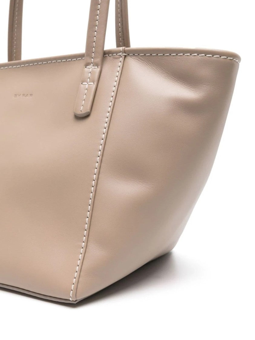 By Far Taupe Leather Handbag