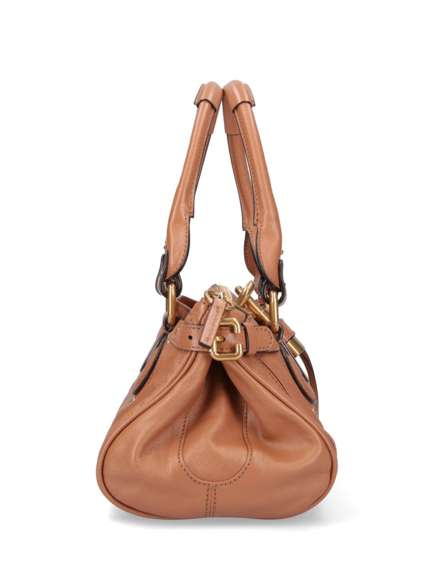 Chloé Brown Paddington Structured Leather Bag