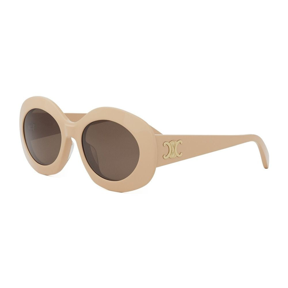 Celine Triomphe Beveled Oval Sunglasses