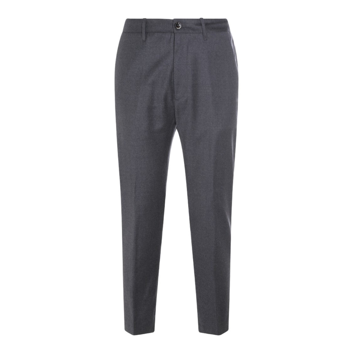 Nine In The Morning Tailored Dark Grey Trousers With Elastic Waistband