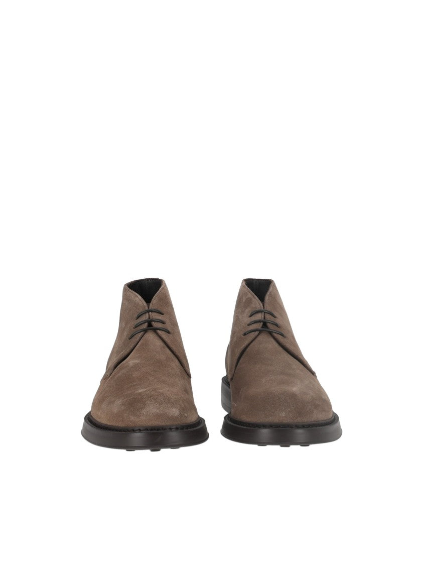Doucal's Crete Brown Mink Suede Chukka Boots