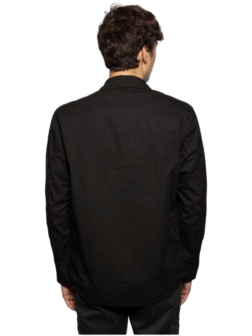 Stone Island Long-Sleeve Minimalist Shirt With Concealed Placket
