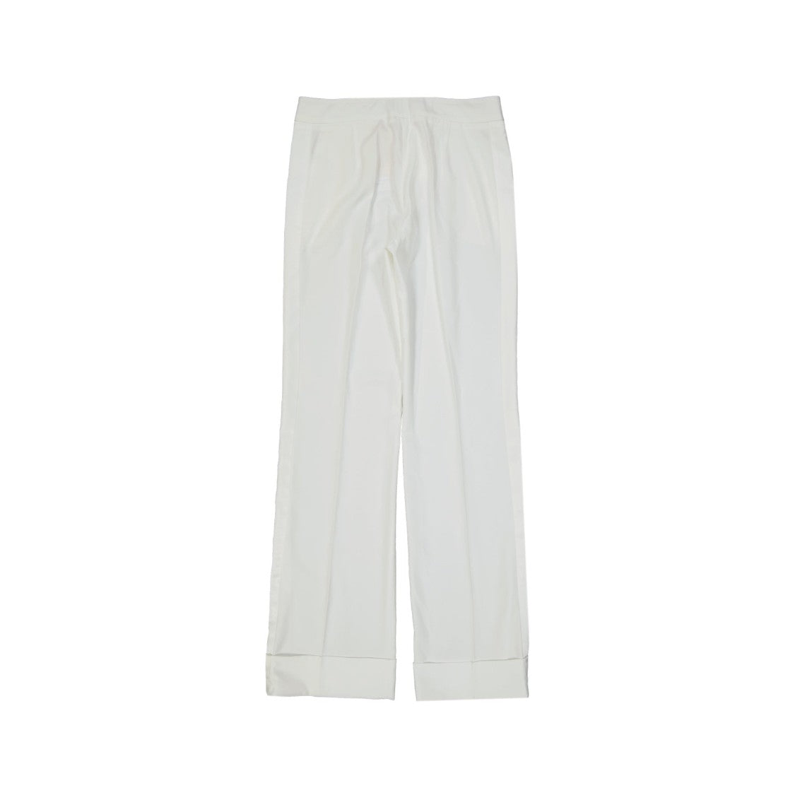 Blanca Vita Straight-Leg Trousers With Satin Bands