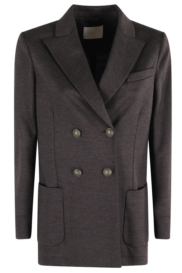 Circolo 1901 Double-Breasted Wool-Blend Jacket