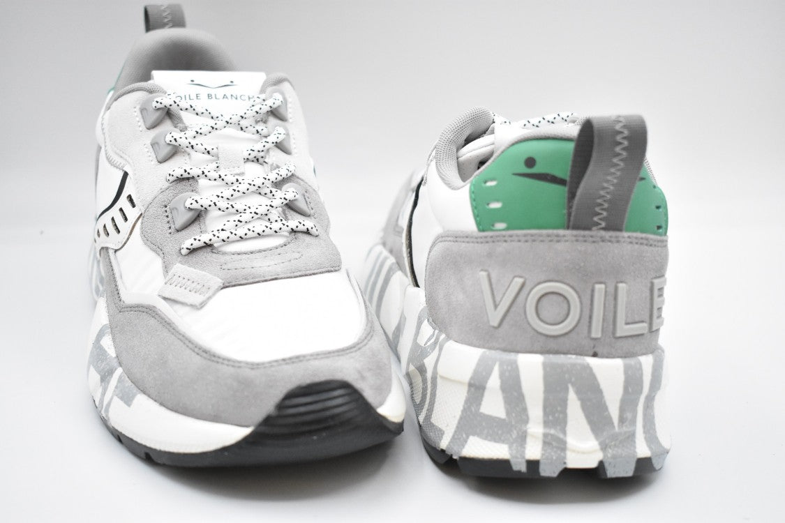 Voile Blanche Grey Suede And Fabric Sneakers