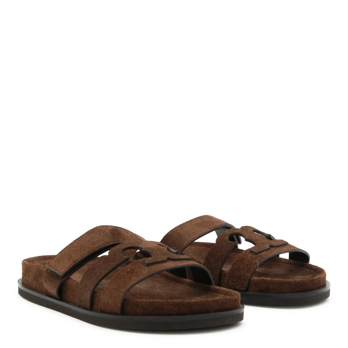 Tory Burch Brown Leather Sandals