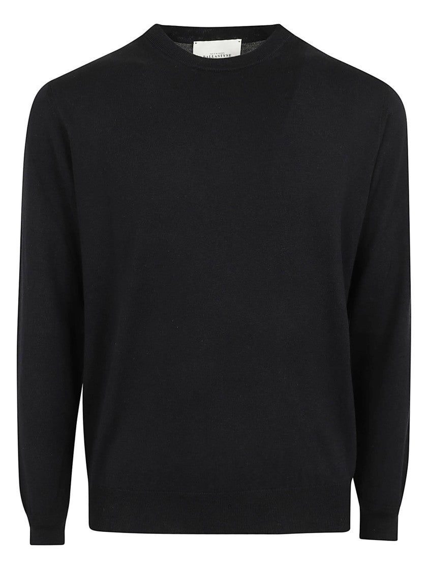 Ballantyne Crewneck Pullover In Luxurious Silk-Cotton Blend