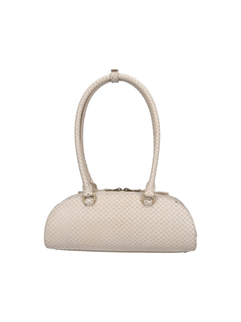 Diesel Beige 1Dr Dome Snake Pattern Bag