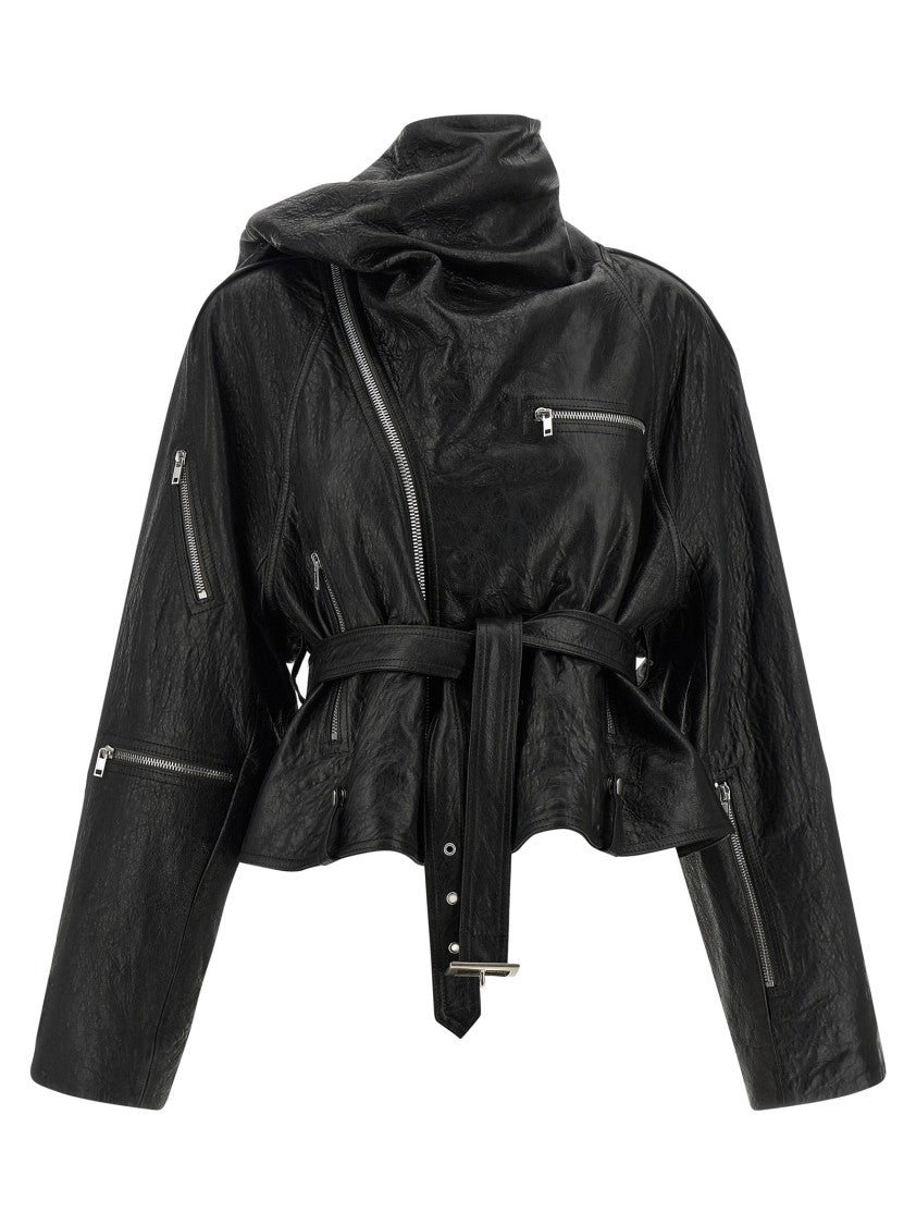 Rick Owens 'Cropped Scarf Flight' Jacket