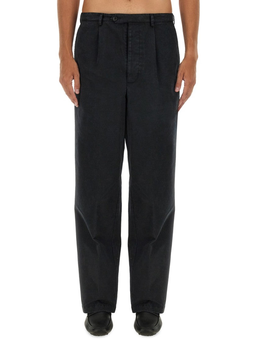 Bally Relaxed Fit Black Cotton Pants