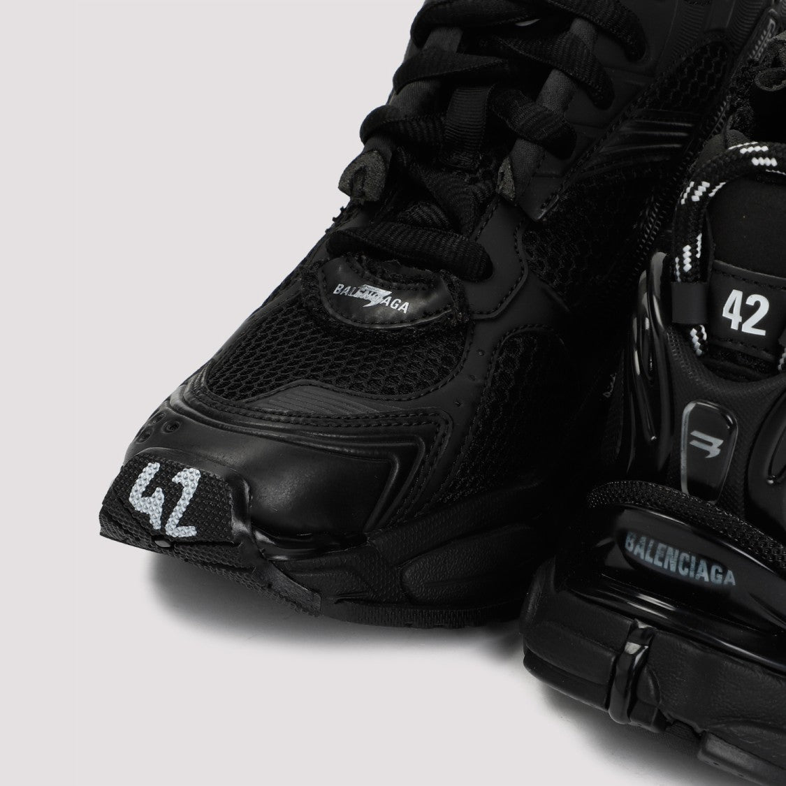Balenciaga Black Matt Runner Sneakers