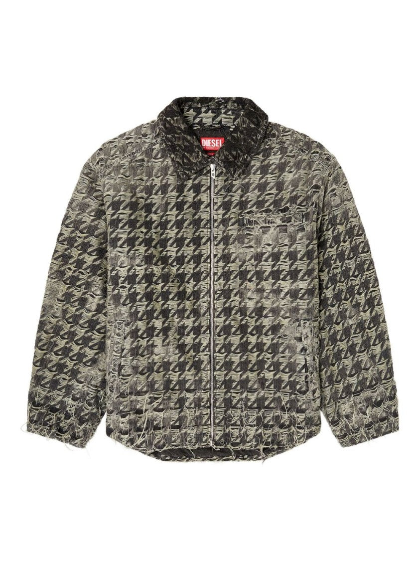 Diesel Grey Houndstooth Jacket