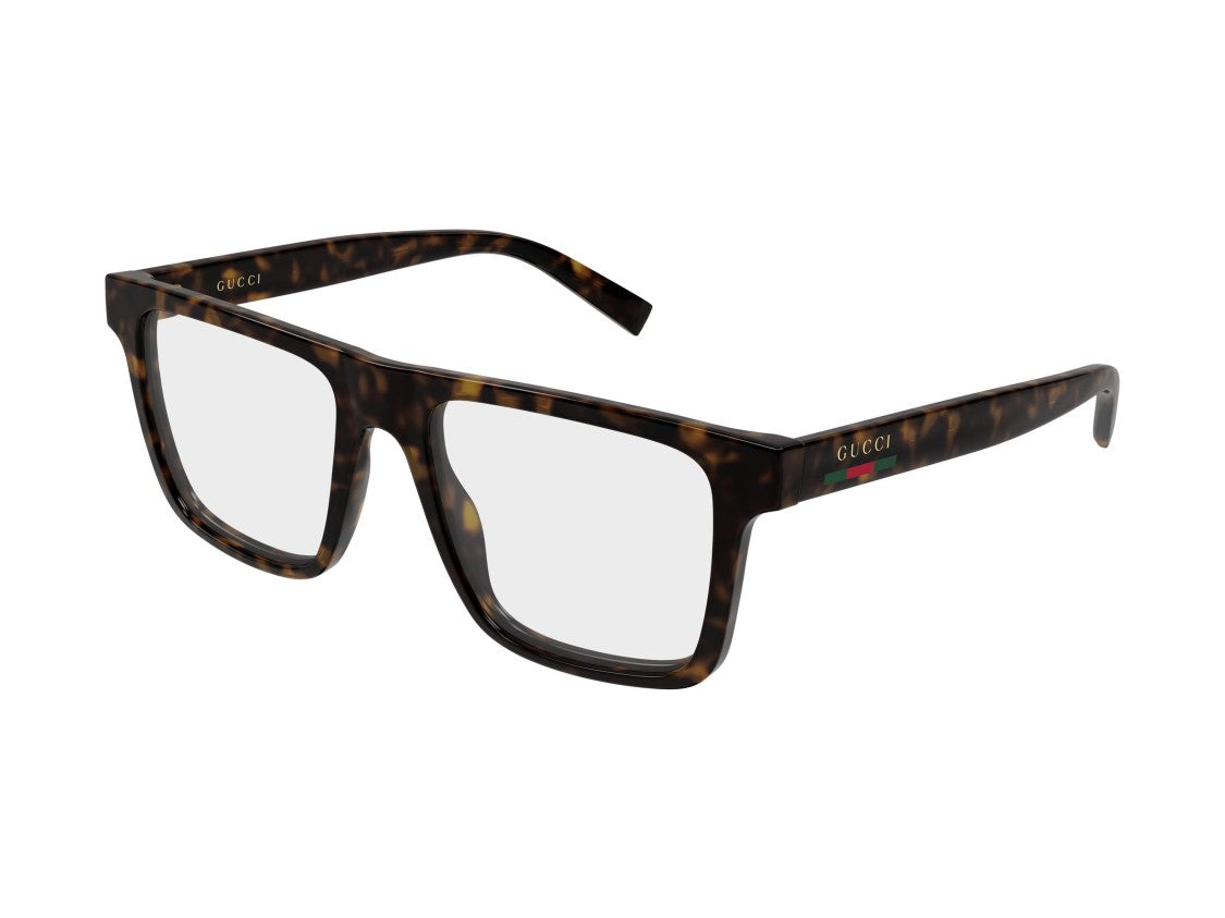 Gucci Tortoiseshell Gg2236o Oversized Square Eyeglasses