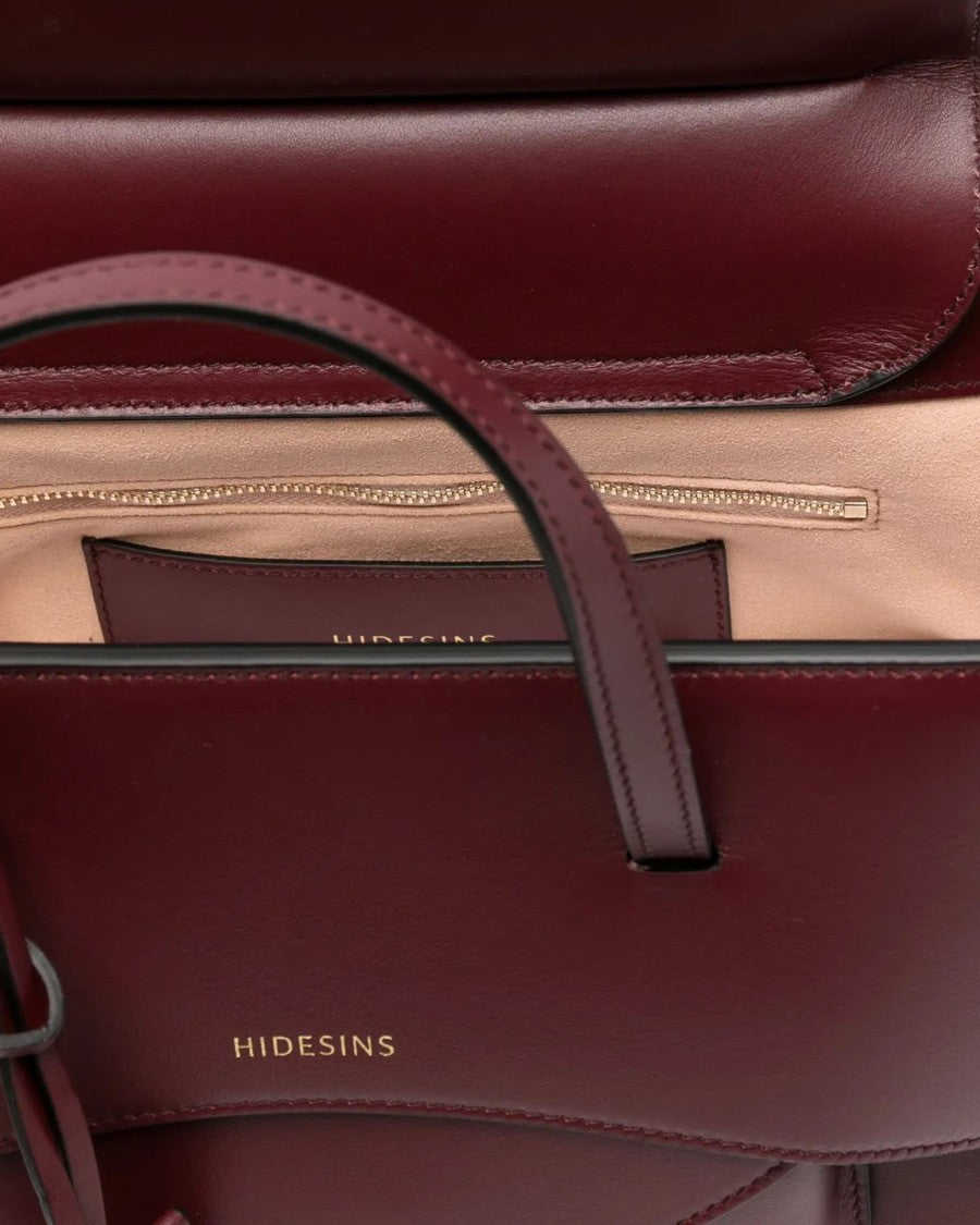Hidesins Structured Handbag With Hidden Pocket And Adjustable Strap