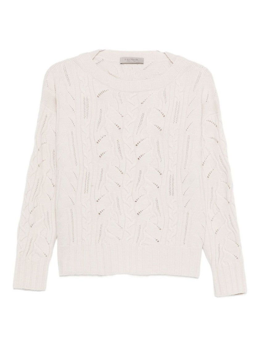 D. Exterior Classic Knit Sweater With Soft Texture