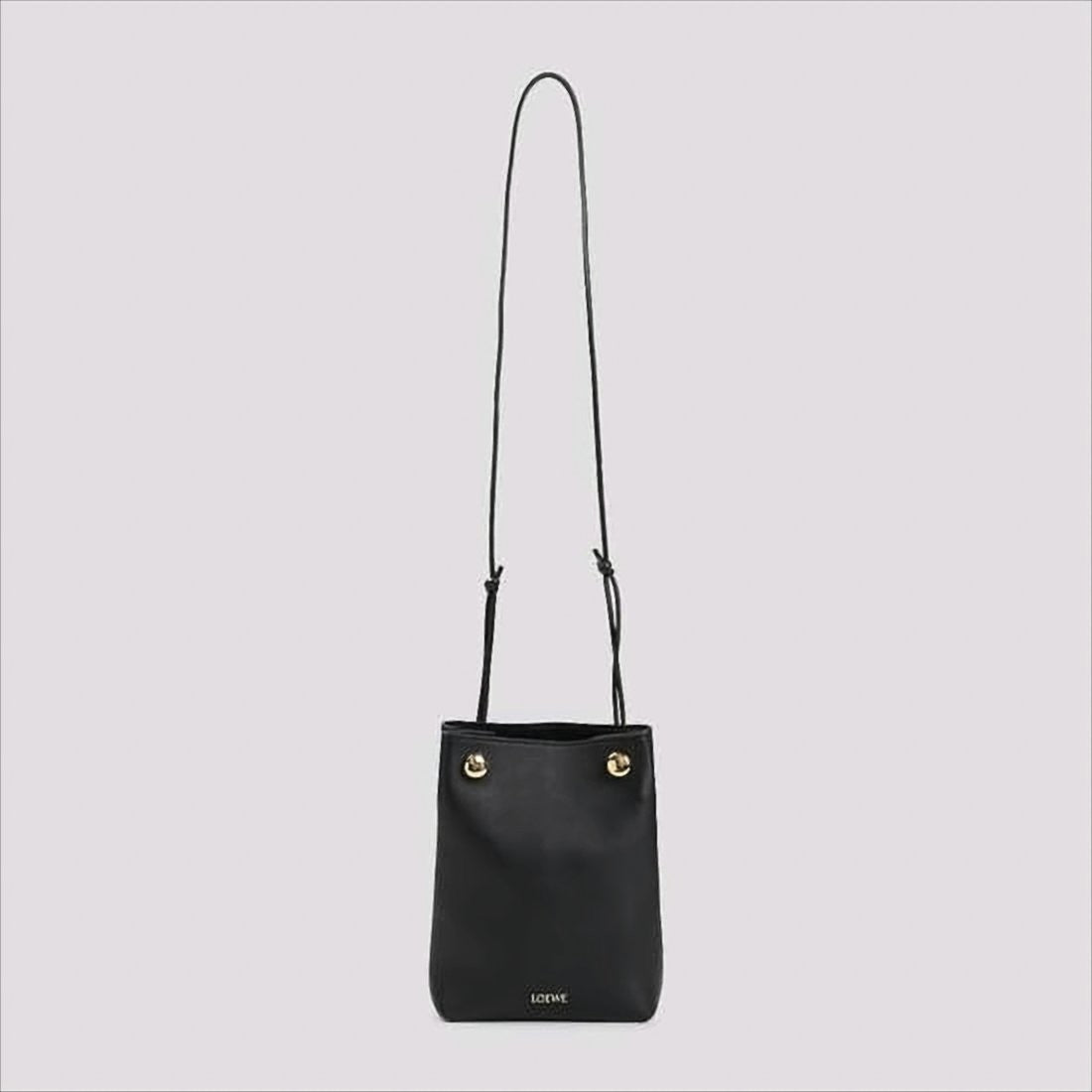 Loewe Rectangular Black Calf Leather Crossbody Bag