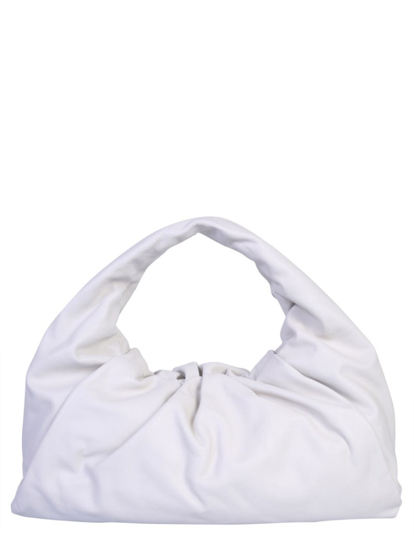 Bottega Veneta Structured Leather Shoulder Pouch Bag With Single Handle