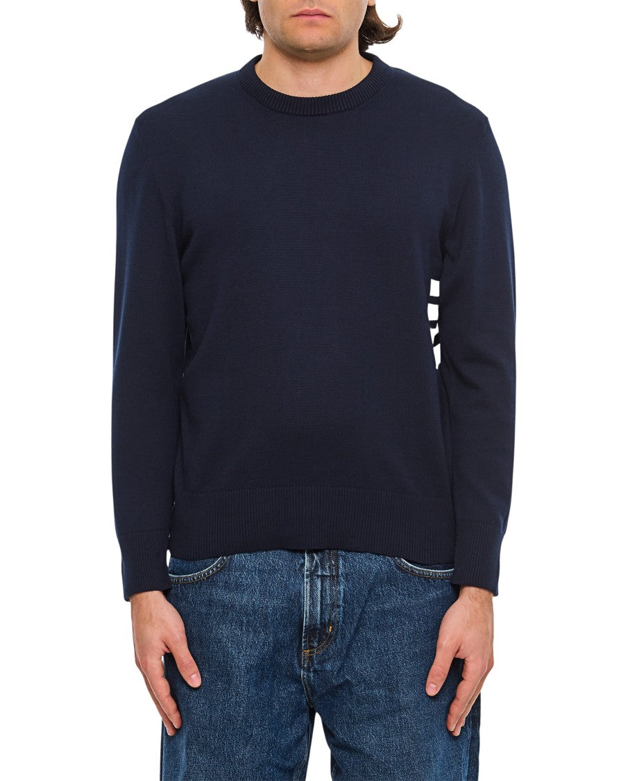 Thom Browne Crew Neck Pullover 4 Bar Stripe
