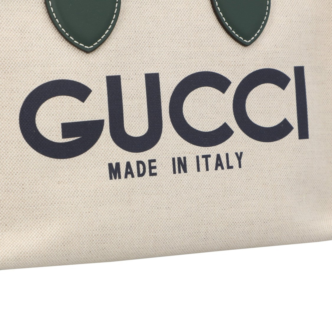 Gucci Small Tote Bag With Print Green
