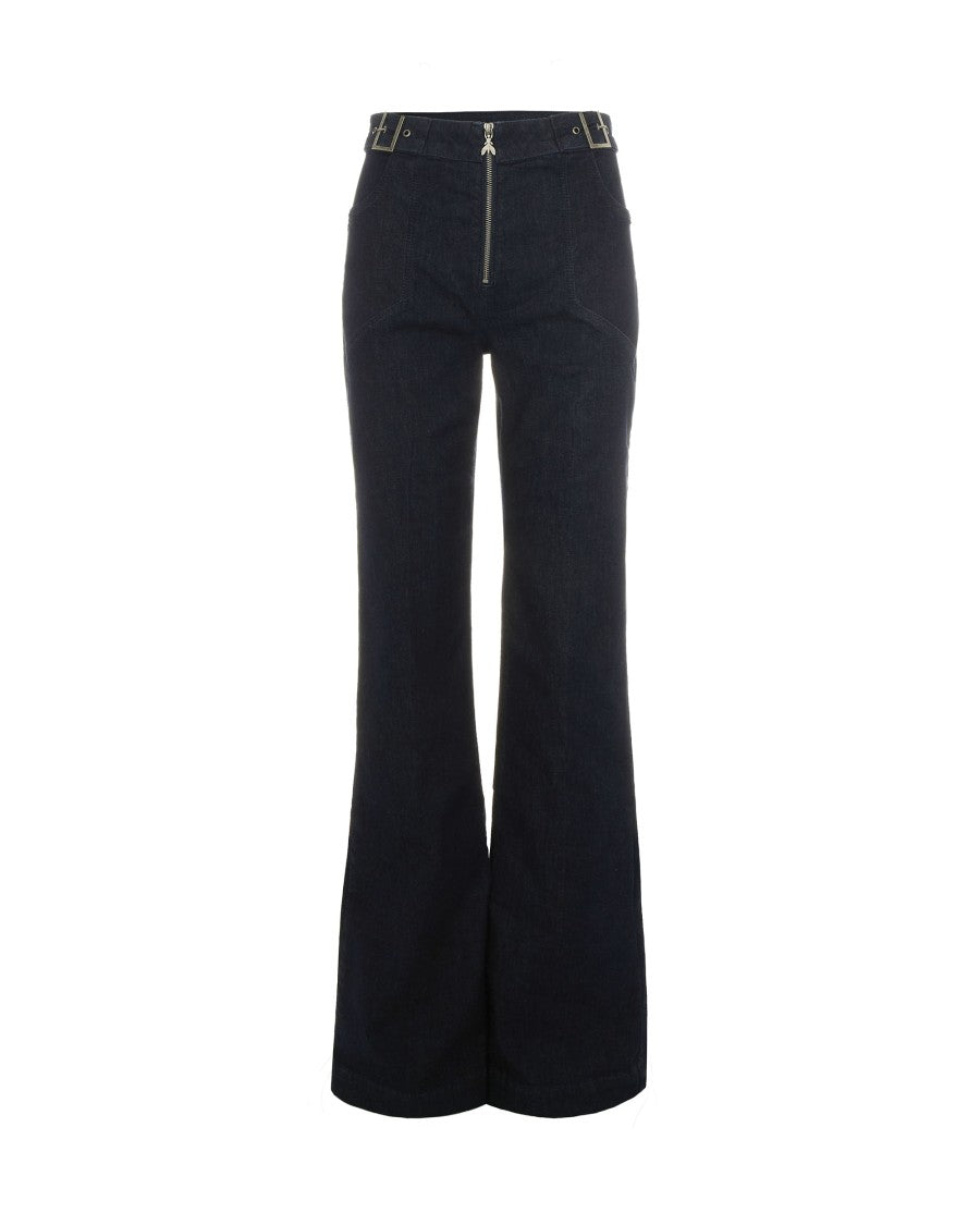 Patrizia Pepe Blue Flare Trousers