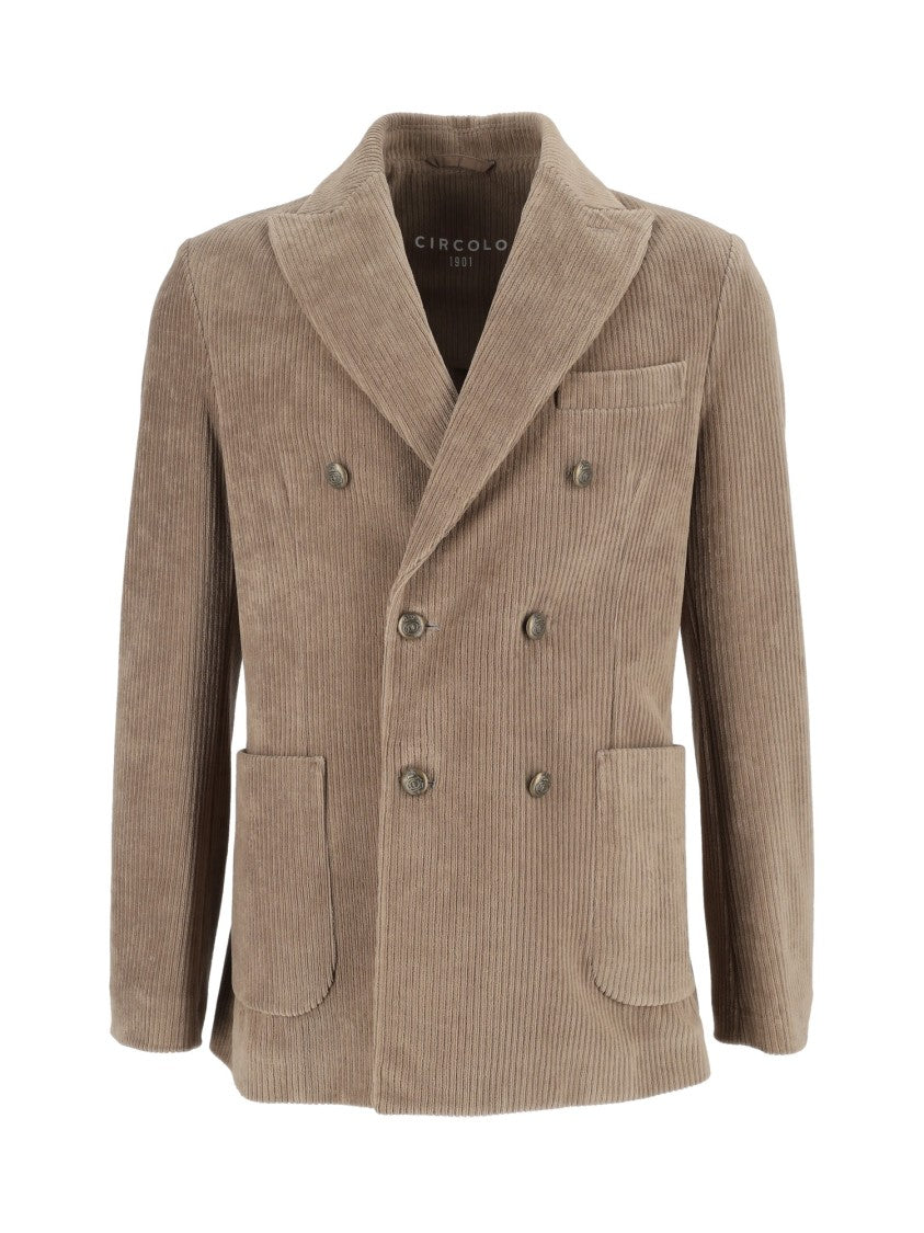 Circolo 1901 Corduroy Double-Breasted Blazer