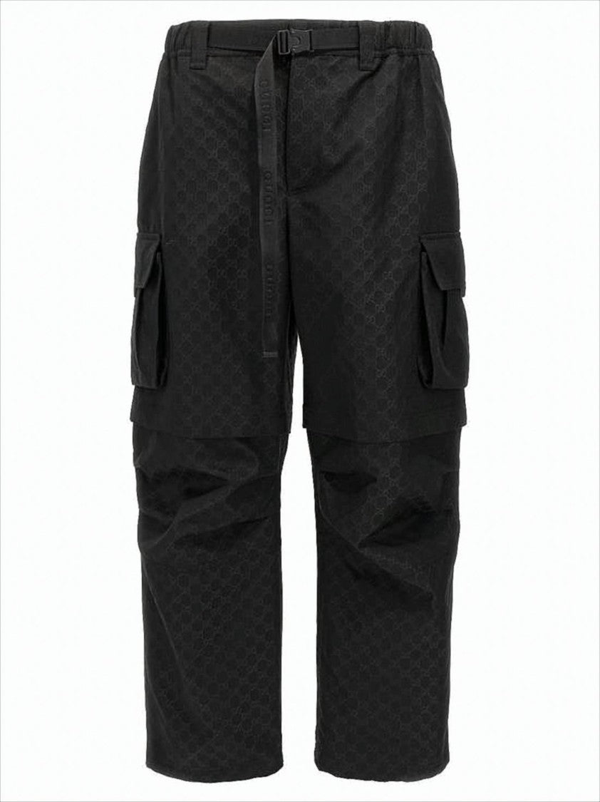 Gucci Relaxed Fit Cargo Shorts With Adjustable Waistband