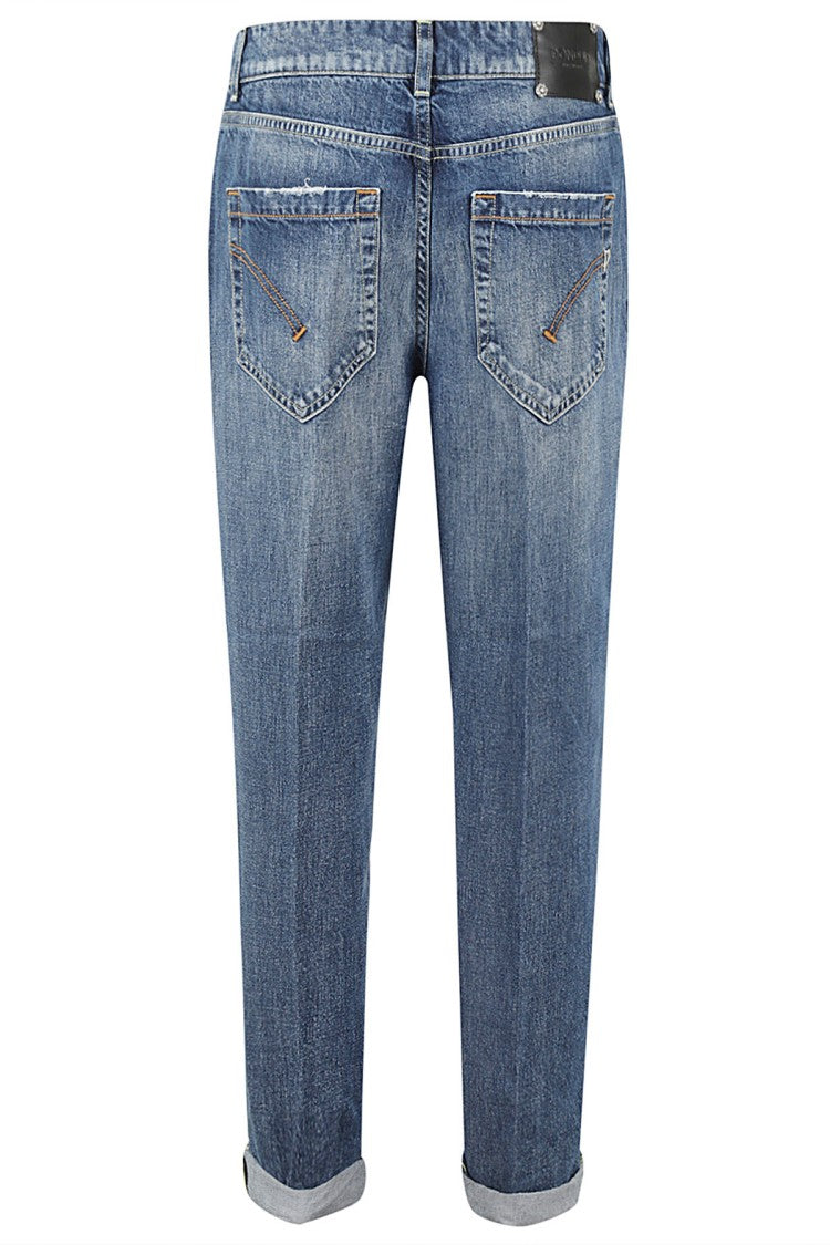 Dondup Loose Fit Cropped Denim Jeans