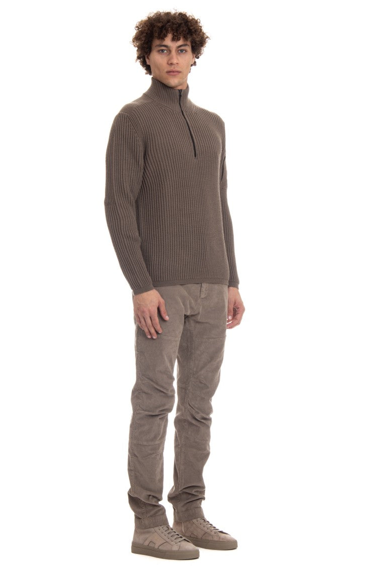 C.P. Company Half-Zip Wool Costa Inglese Sweater