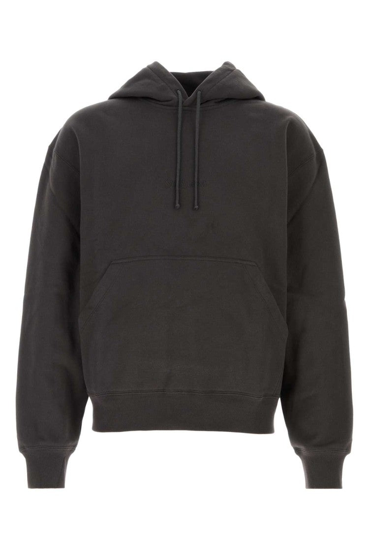 Saint Laurent Charcoal Cotton Sweatshirt
