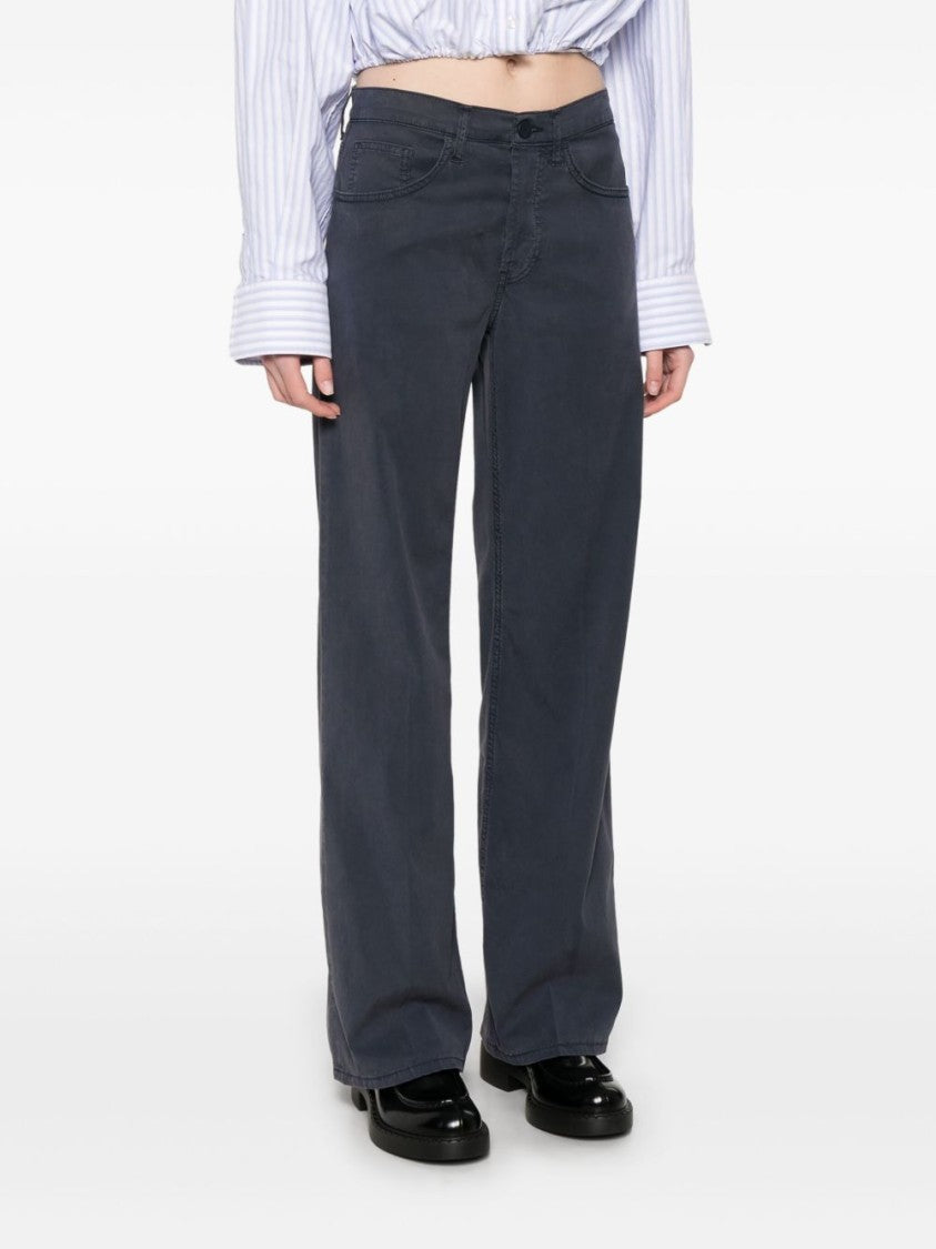 Dondup Wide-Leg Denim Jeans With Classic Five-Pocket Design