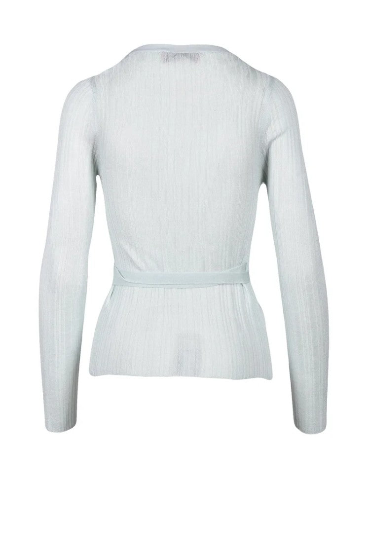 Wild Cashmere Wrap Cardigan - Aqua