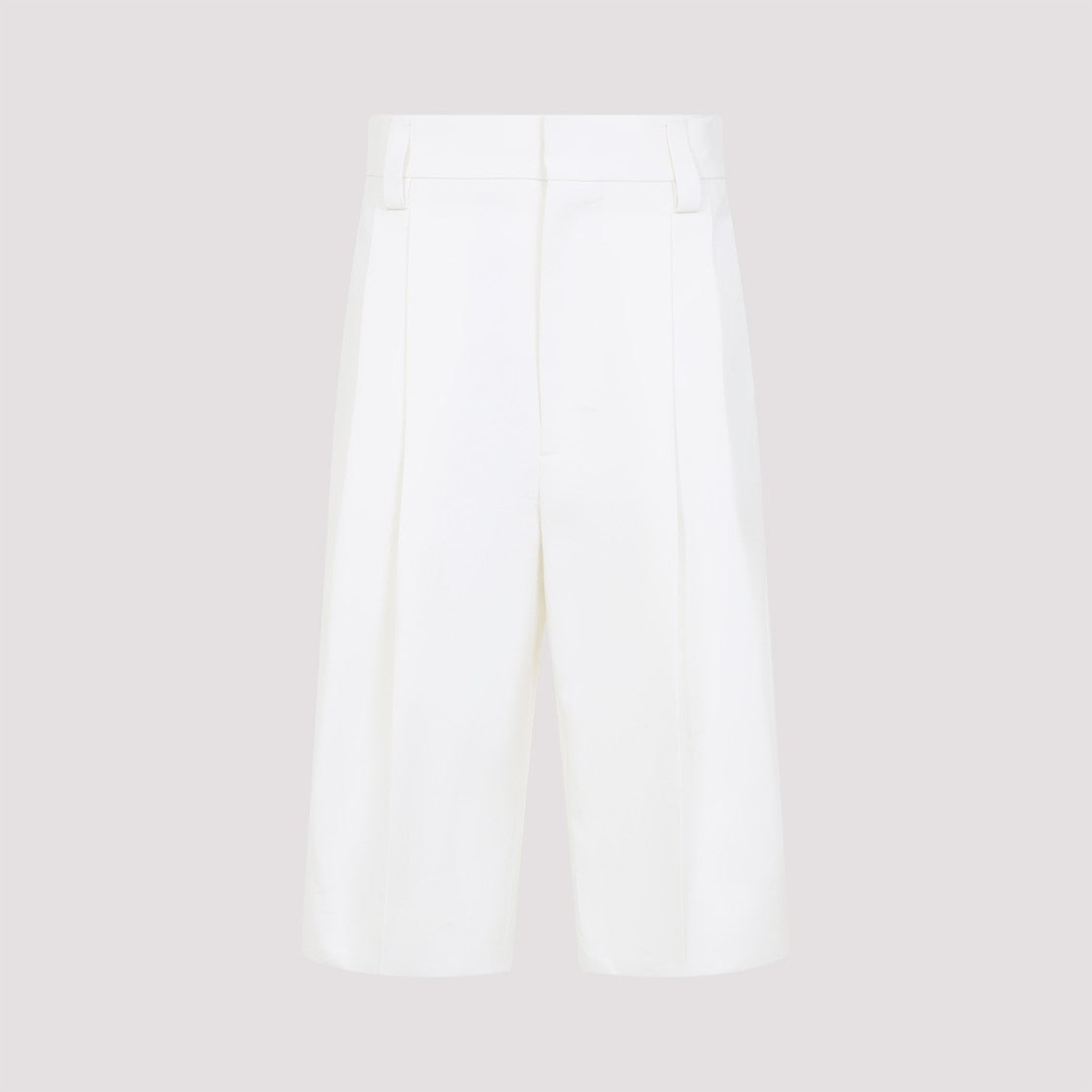 Carven White Cotton Bermuda Shorts