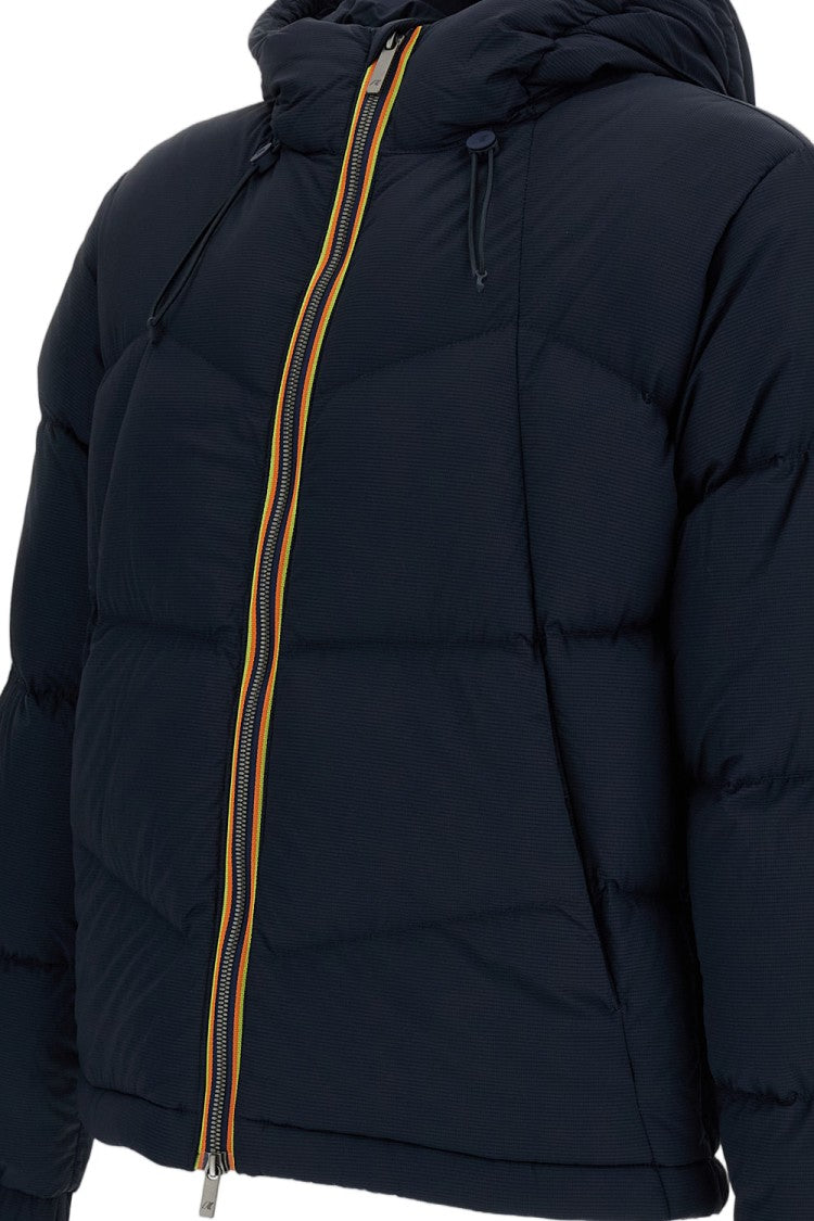 K-Way Blue Quill Waterproof Ripstop Nylon Jacket