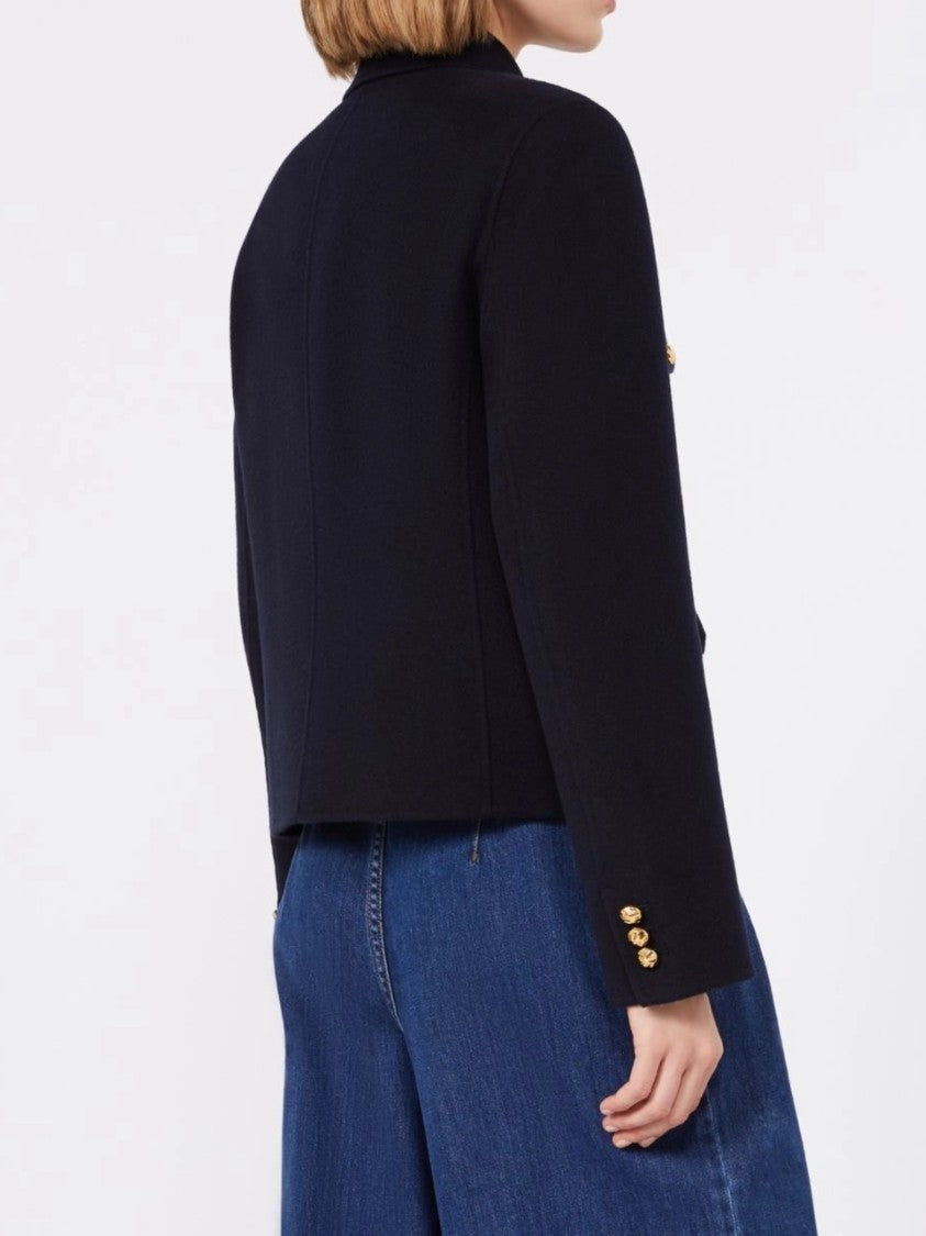 Max Mara Black Mstvenere Cropped Four-Pocket Jacket