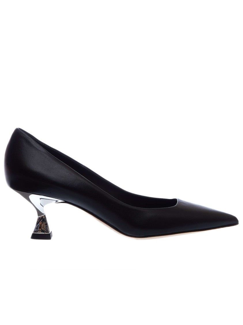 Ninalilou 55Mm Black Leather Pumps