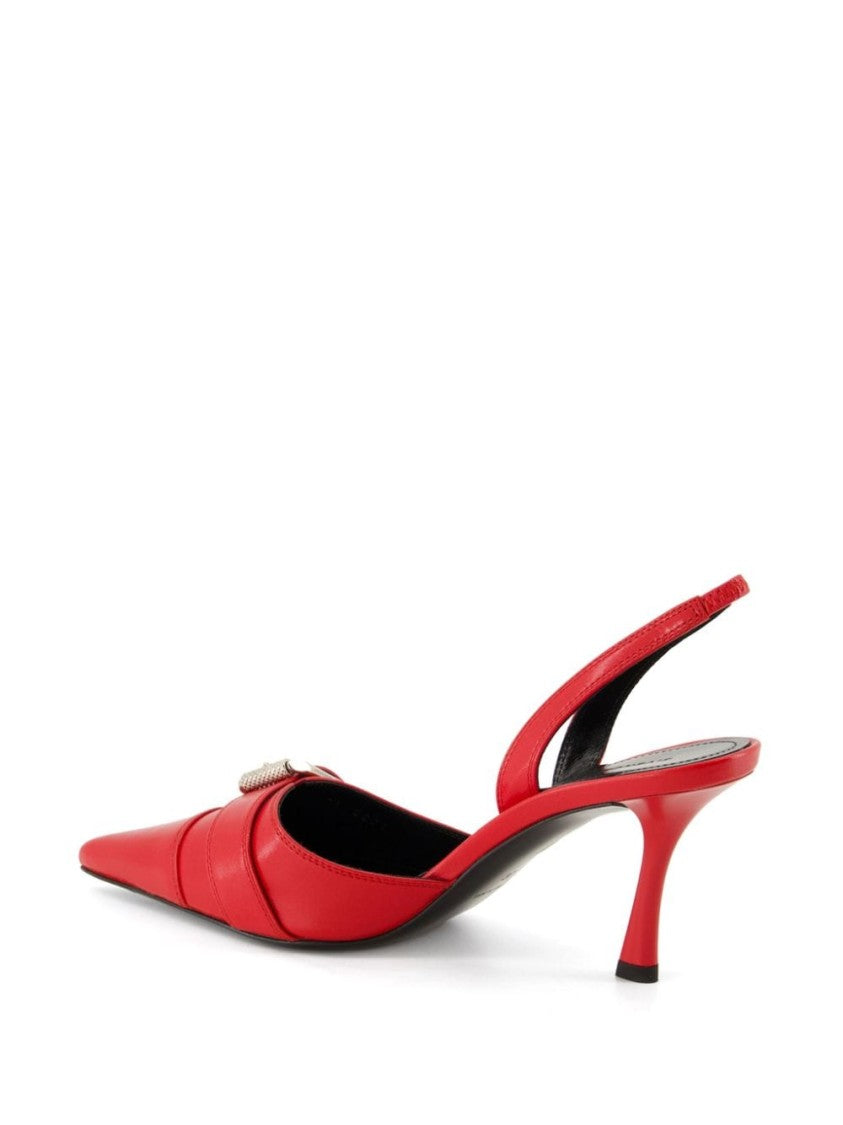 Givenchy Mid Heel Red Slingback Pumps