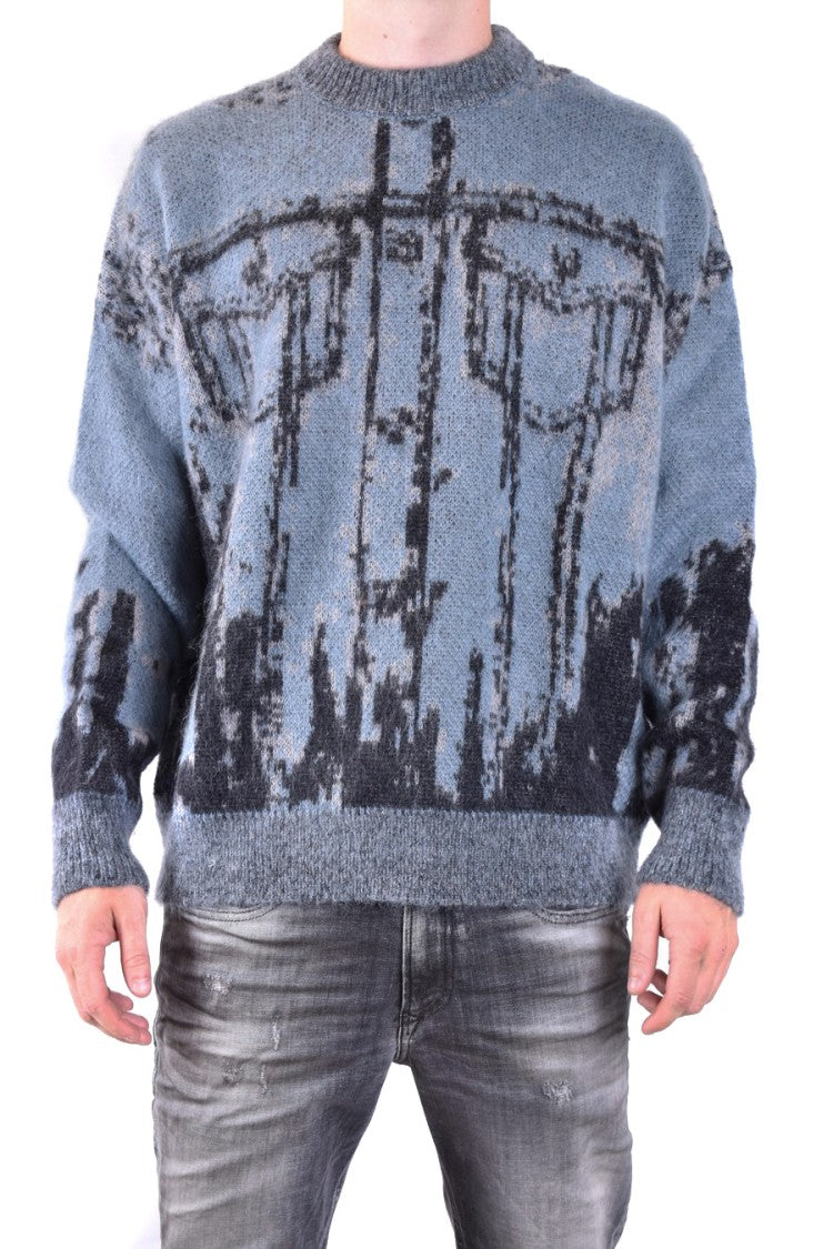 Diesel Blue Mohair Blend Knitwear