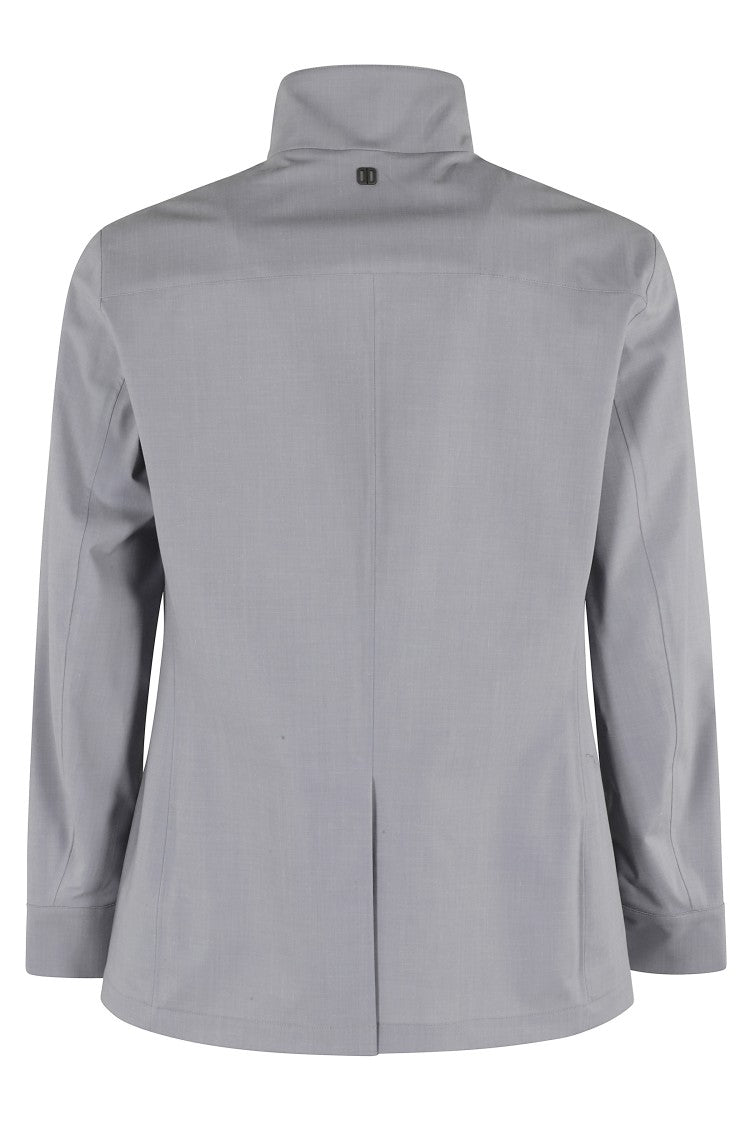 Duno Double Breasted Superlight Wool Blend