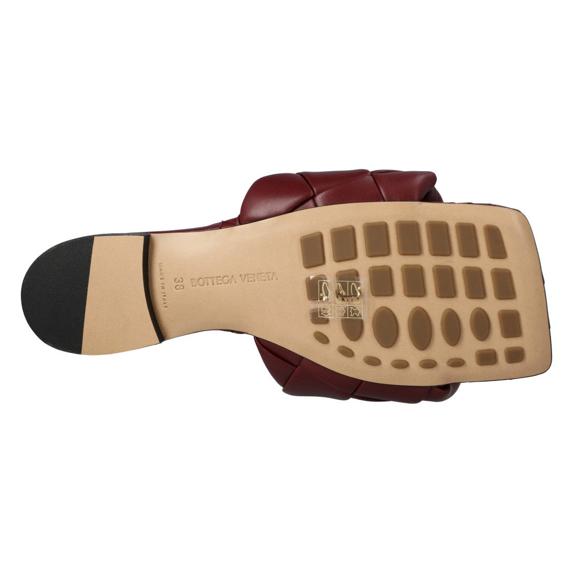 Bottega Veneta Lido Flat Sandal Red