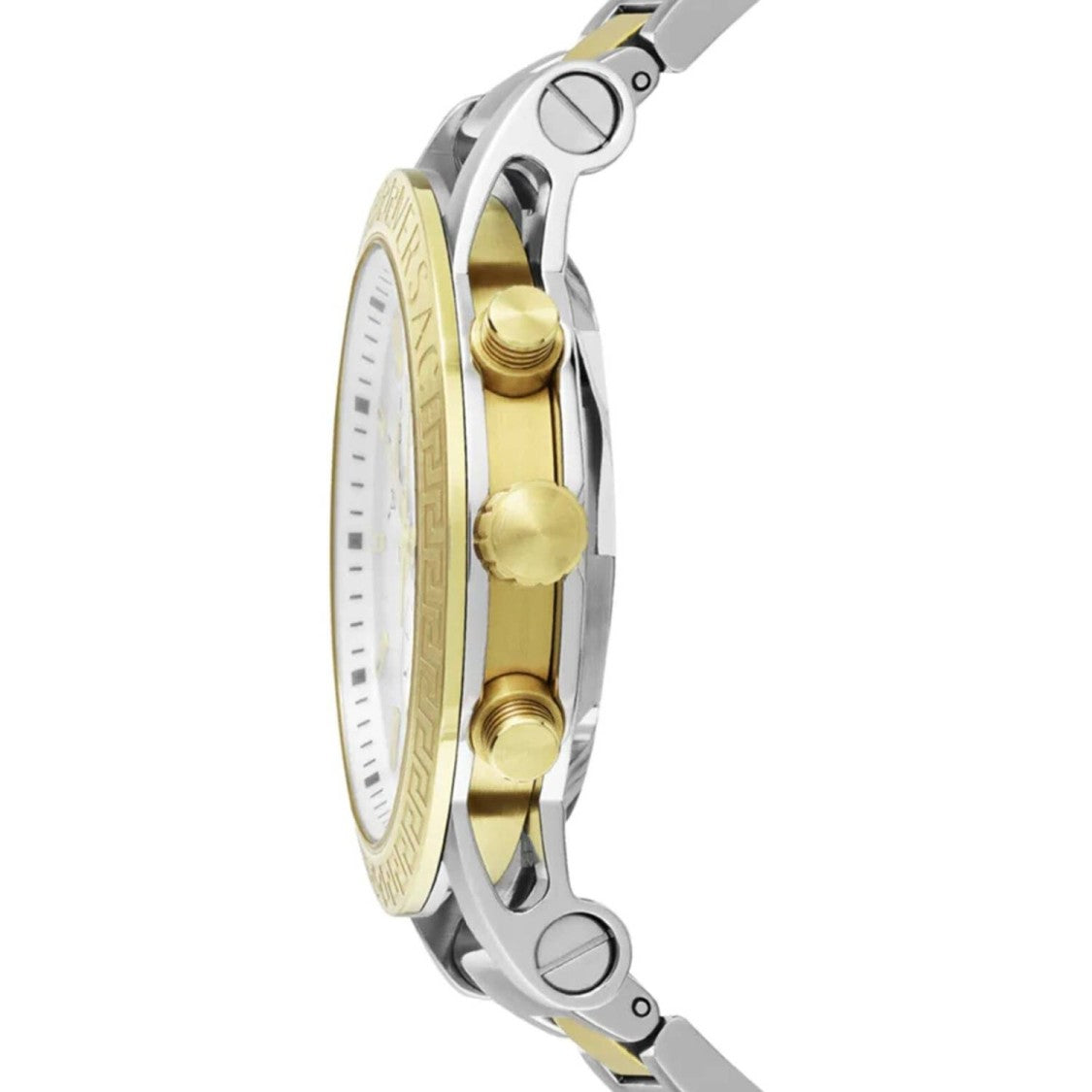 Versace Quartz Chronograph Watch With Two-Tone Stainless Steel Bracelet