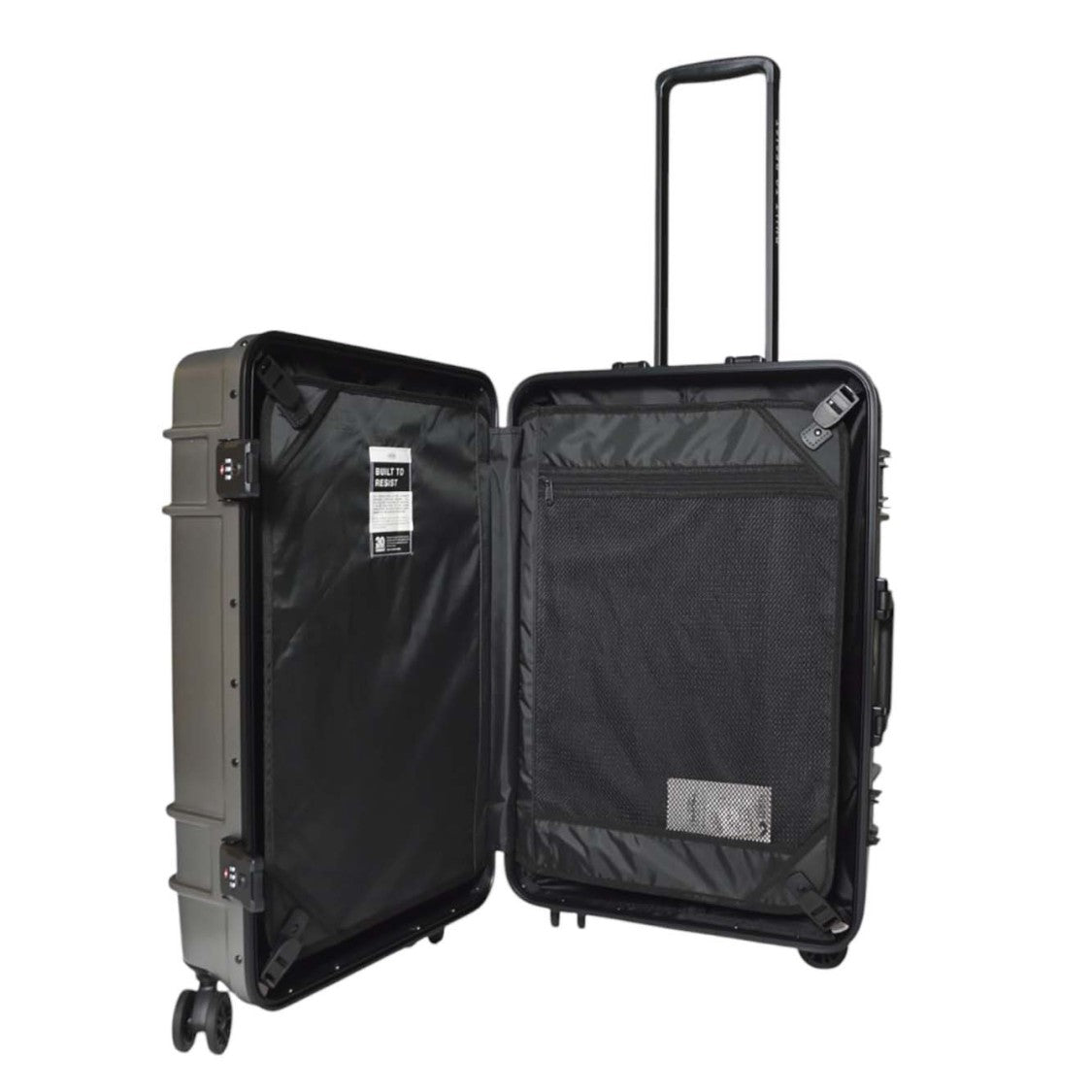 Eastpak Minimalist Hard-Shell Suitcase With Smooth Metallic Finish