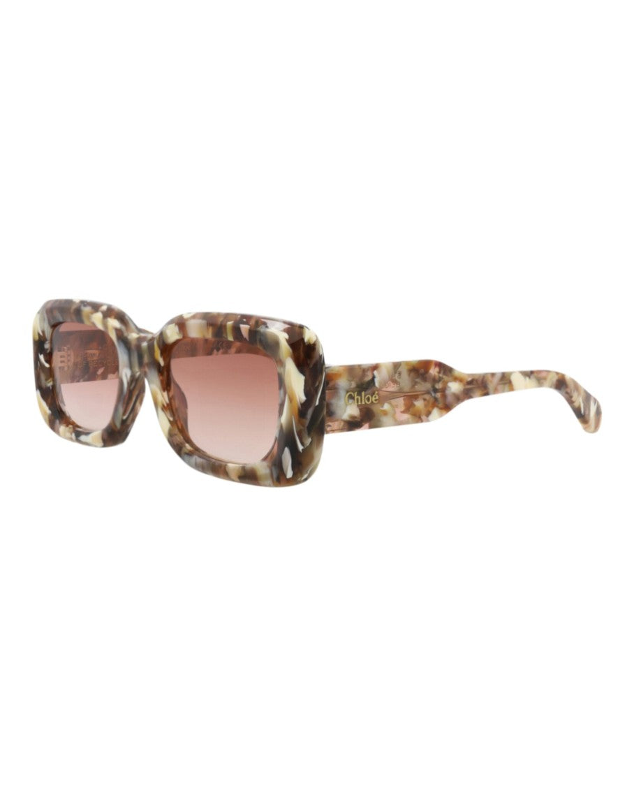 Chloé Square-Frame Recycled Acetate Sunglasses