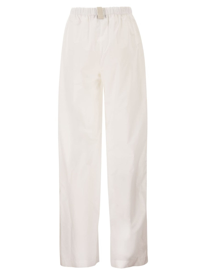 Fabiana Filippi Cotton Poplin Top With Eco-Brass Details