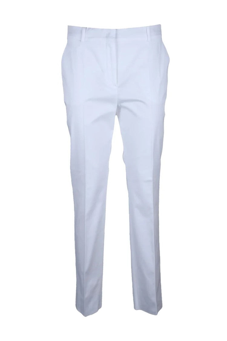 Max Mara Tailored White Trousers And Optimal Fit
