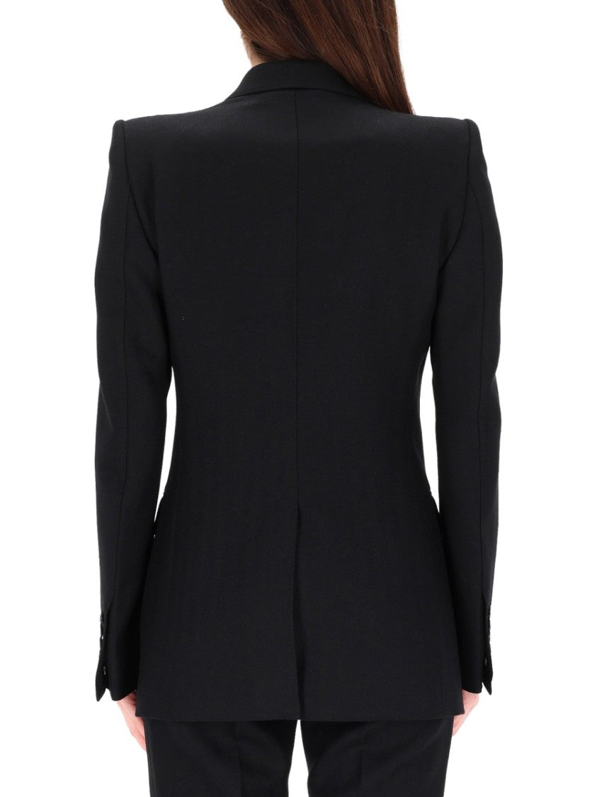 Tom Ford Black Tailored Double-Breasted Blazer