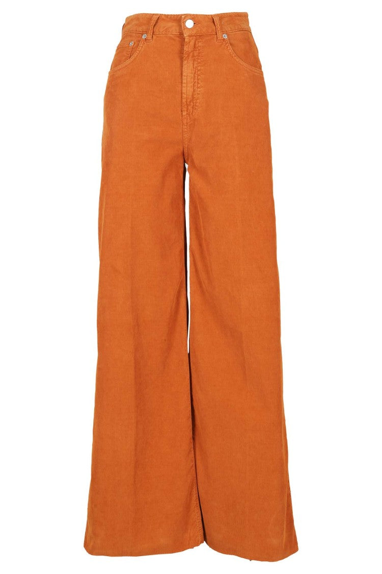 Department Five Palazzo Wide-Leg Pants In Warm Cinnamon Shade