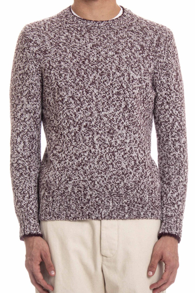 Barba Virgin Wool Moulinè Crewneck Sweater