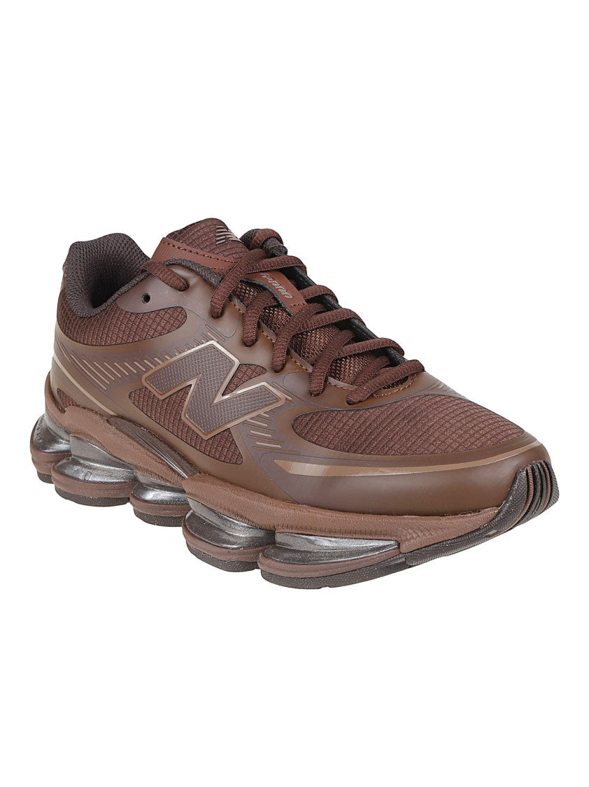 New Balance Brown 2000 Segmented-Sole Polyester Sneakers