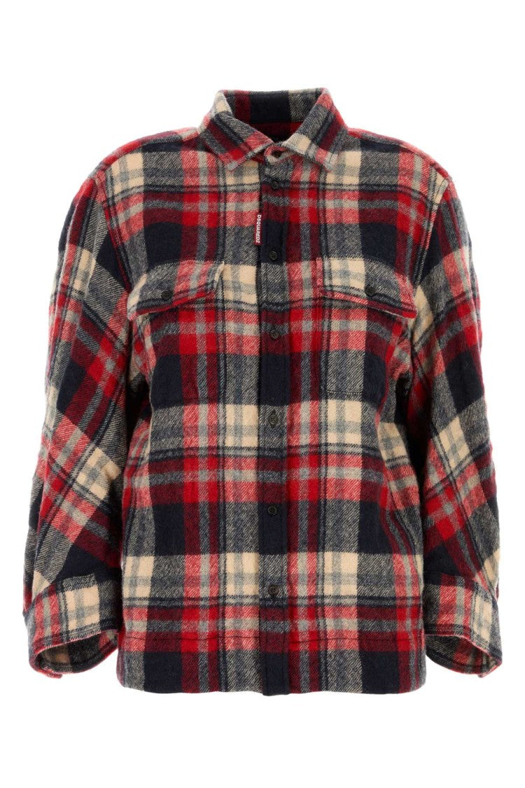 Dsquared2 Embroidered Flannel Dean Shirt